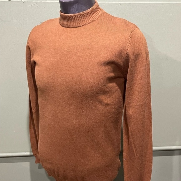 Lavane sweater shirt mock neck mustard regular fit - Picture 2 of 3